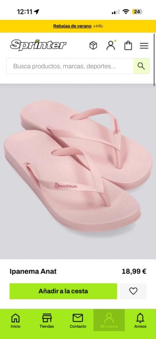 Chanclas Ipanema rosas talla 38