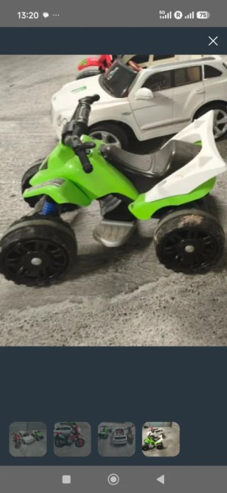 Quad a batería infantil verde
