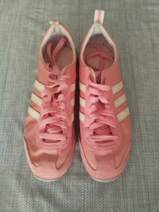Botines Adidas Rosa y Blanco