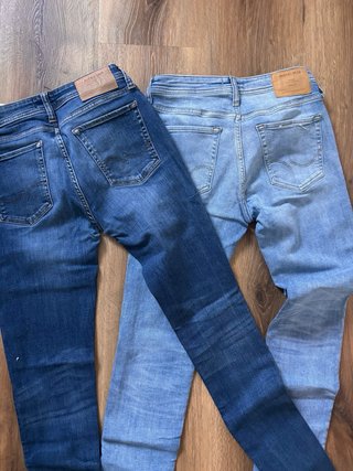 Jeans uomo skinny blu