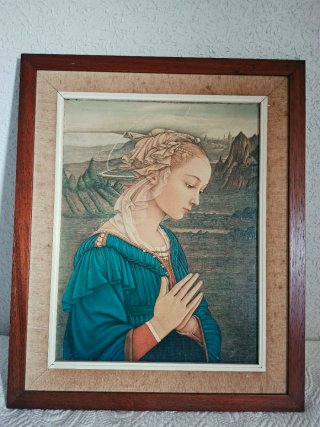 Cuadro Virgen en Adoración Arte Sacro