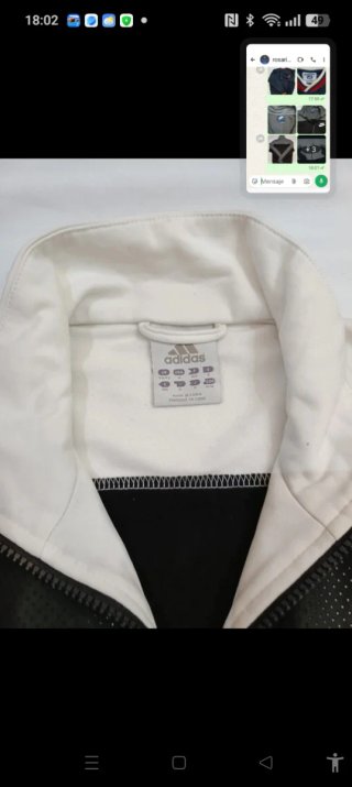 Chaqueta Adidas Negra y Blanca