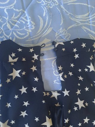 Vestido negro estrellas blanco Talla XS