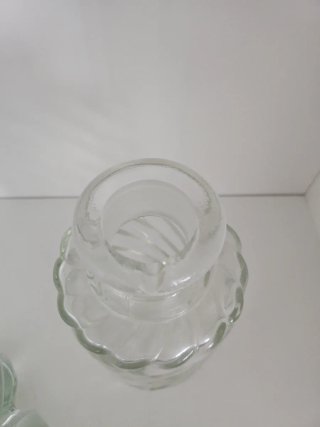 Frasco de Cristal Baccarat / Saint-Louis Mod.Bambu
