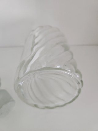 Frasco de Cristal Baccarat / Saint-Louis Mod.Bambu