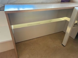 Cama compacta 90x190cm con escritorio y almacenaje
