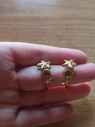 Anillo Verano Estrella Concha Acero Inoxidable