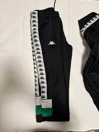 Tuta Kappa Completa Uomo Nero/Verde