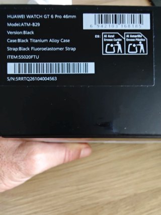 Huawei Watch GT 6 Pro Negro/Plata Factura!!!
