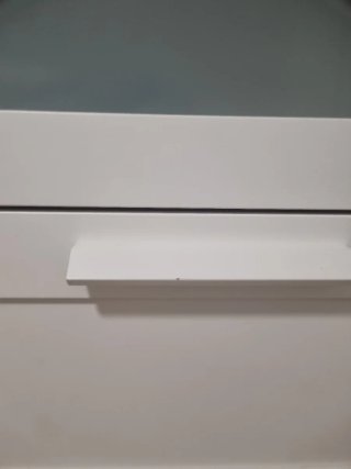 Cómoda BRIMNES 4 cajones IKEA blanco vidrio