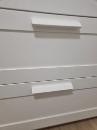 Cómoda BRIMNES 4 cajones IKEA blanco vidrio