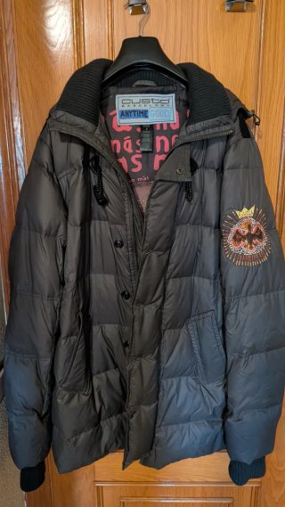 Abrigo impermeable negro Talla M