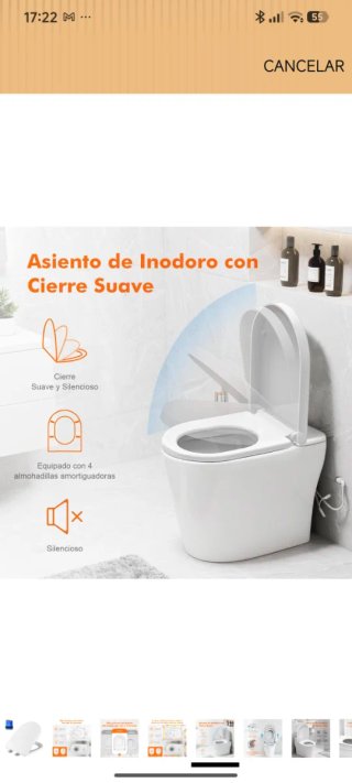 Tapa WC nueva sin usar, caja original