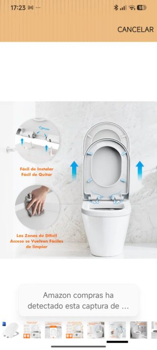 Tapa WC nueva sin usar, caja original