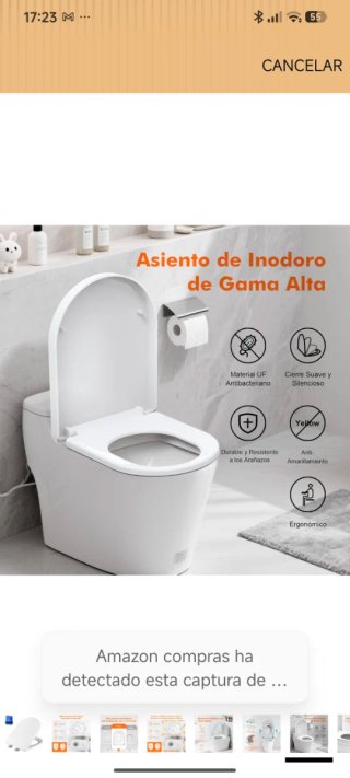 Tapa WC nueva sin usar, caja original