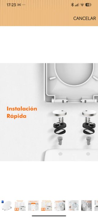 Tapa WC nueva sin usar, caja original