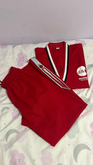 Kimono MUGENDO Talla 160 Rojo/Negro