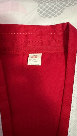 Kimono MUGENDO Talla 160 Rojo/Negro