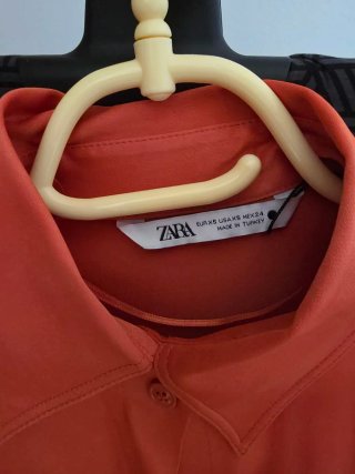 Camisa Zara naranja Talla XS