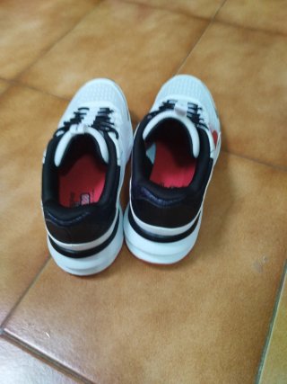 Zapatillas Skechers Niños Blancas/Rojas