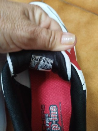 Zapatillas Skechers Niños Blancas/Rojas