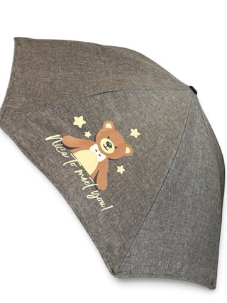Sombrilla universal gris para carrito bebé