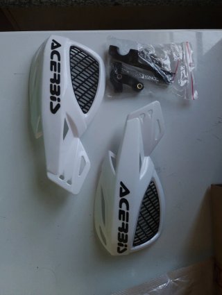 Paramanos moto Acerbis Blancos