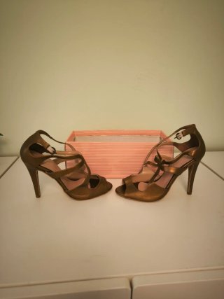 Nuevos Zapatos de baile dorados Talla 36