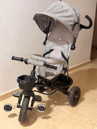 Triciclo 3 en 1 gris