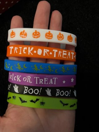 Pack 6 Pulseras Halloween Silicona