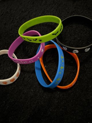 Pack 6 Pulseras Halloween Silicona