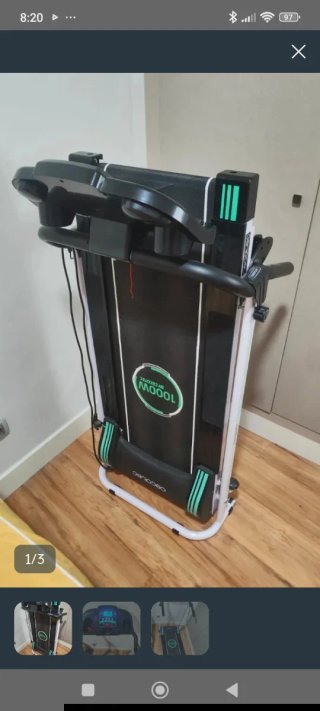 Cinta de correr Cecotec FIT 100kg se puede plegar