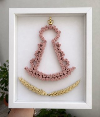 Cuadro Virgen del Rocío Quilling