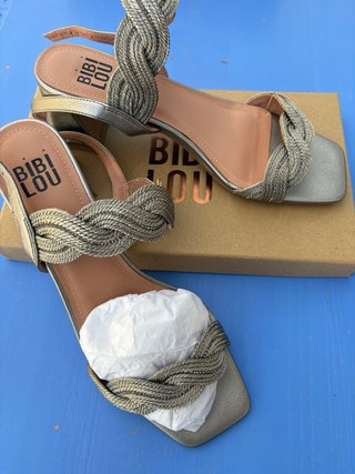 Sandalias Bibi Lou Plataforma Trenzada Talla 40