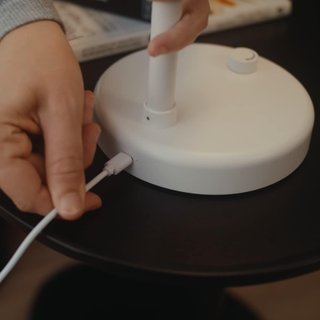 Lámpara LED Flexo Batería Recargable Gris