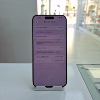 iPhone 15 Pro Max 256GB Blanco Usado Sin Caja.