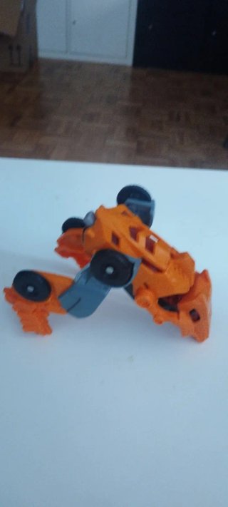 Dinocars Juguete Transformable Azul y Naranja