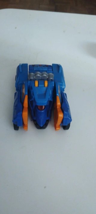 Dinocars Juguete Transformable Azul y Naranja