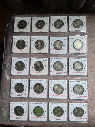 Lote Monedas De 2 Euros Conmemorativas Alemania