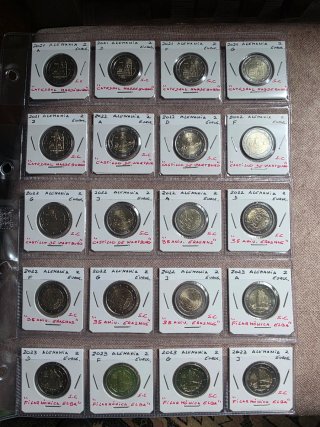 Lote Monedas De 2 Euros Conmemorativas Alemania