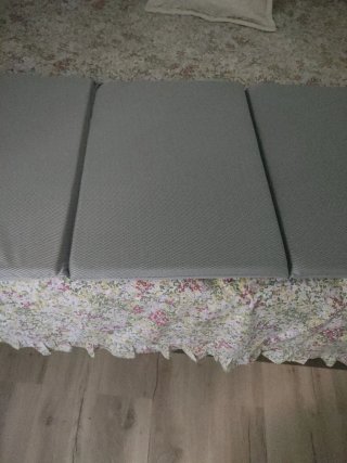 Colchón cuna bebé plegable gris 60x120