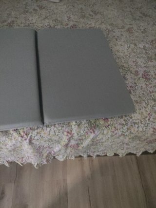 Colchón cuna bebé plegable gris 60x120