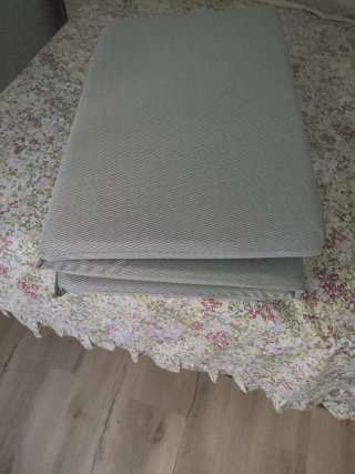 Colchón cuna bebé plegable gris 60x120