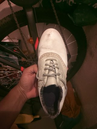 Zapato de golf FootJoy mujer beige/blanco