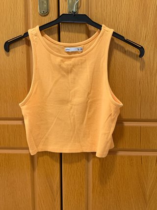 Camiseta sin mangas naranja Talla M
