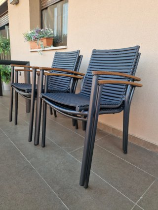 Pack 4 Sillas Exterior Apilables Leroy Merlin (M