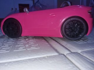 Coche Descapotable Barbie Rosa