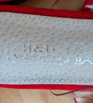 Sandalias rojas mujer