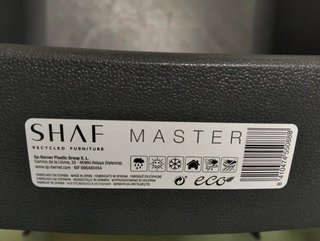 Set 2 Sillas Shaf Master Antracita Apilables