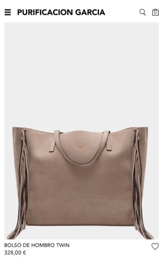 Bolso Serraje Flecos Beige ocasion !
